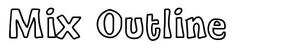 Mix Outline font