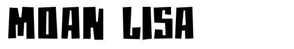 Moan Lisa font preview