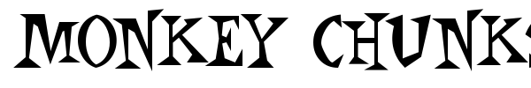 Monkey Chunks font preview