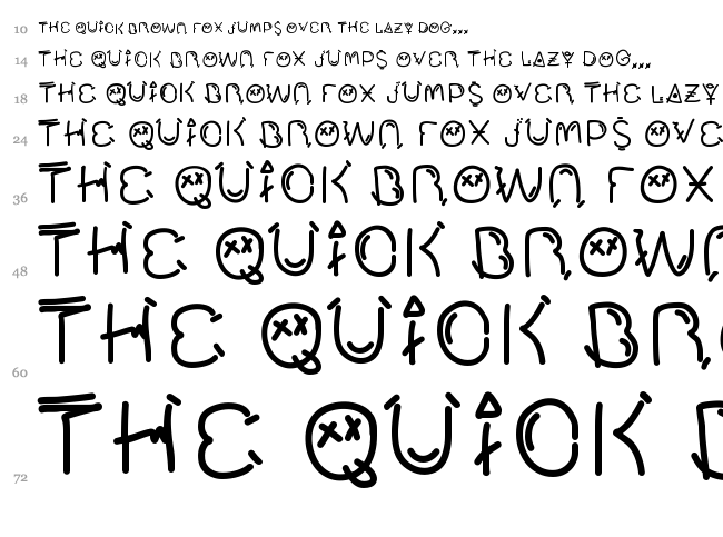 Mucho Fresco font waterfall