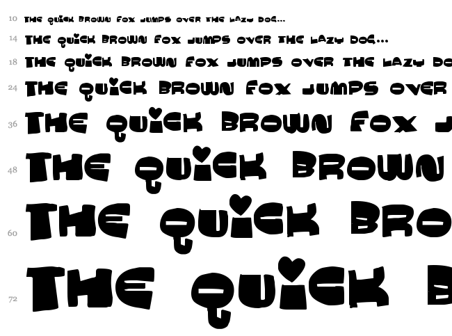Mucho Macho font waterfall