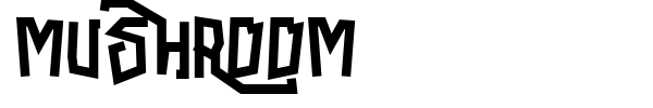 Mushroom font