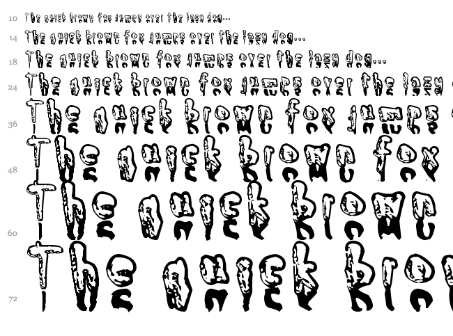 My font font waterfall