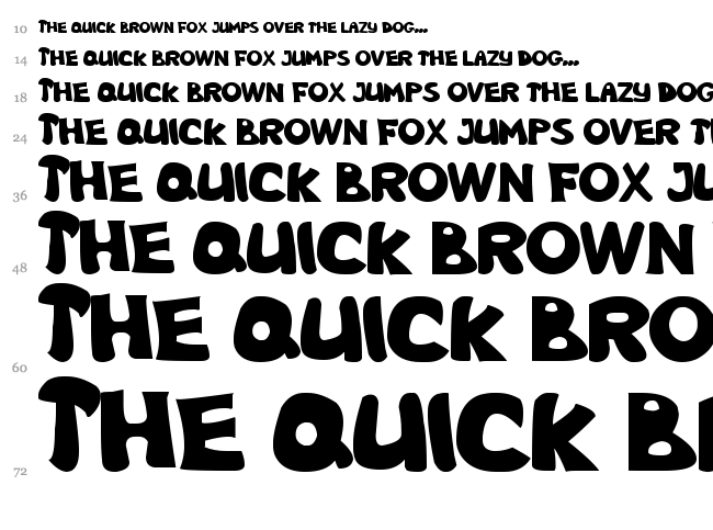 Nb Obese font waterfall