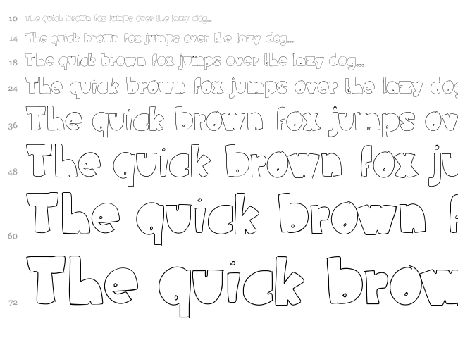Nederland Fantasy font waterfall