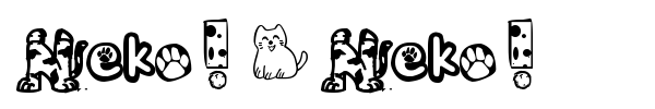 Neko! Neko! font