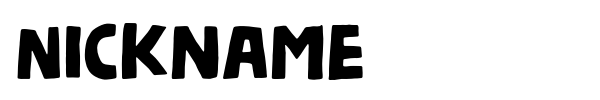 Nickname font