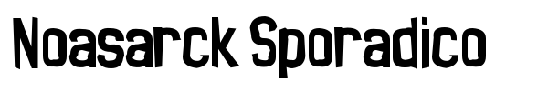 Noasarck Sporadico font