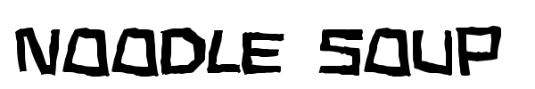 Noodle Soup font