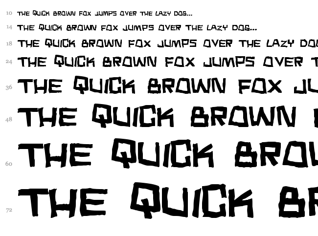 Noodle Soup font waterfall