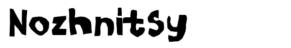 Nozhnitsy font