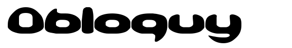 Obloquy font