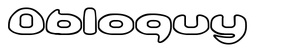 Obloquy font preview