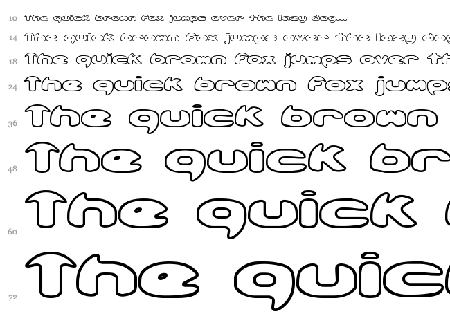 Obloquy font waterfall