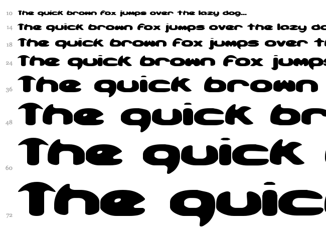 Obloquy font waterfall