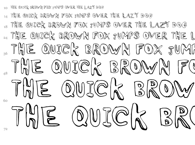 Oh Ashy font waterfall