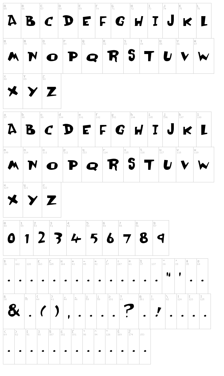 Olli Compolli font map