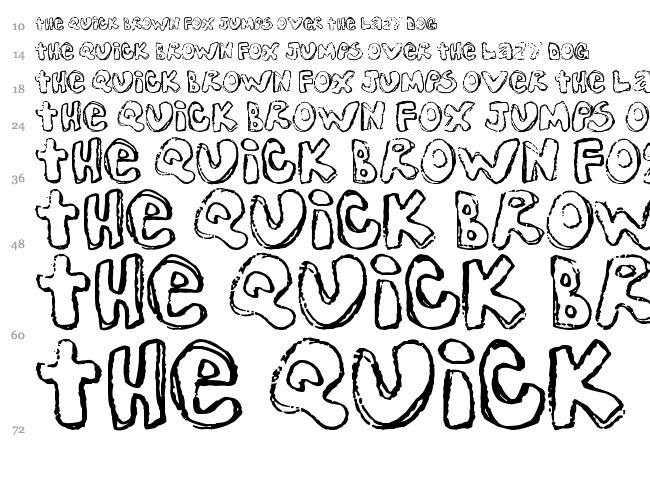 One Lousy Bottom font waterfall
