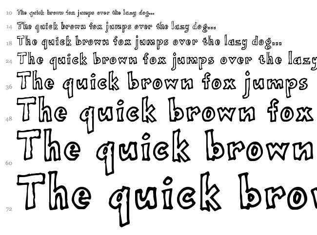 Onepunch Jim font waterfall