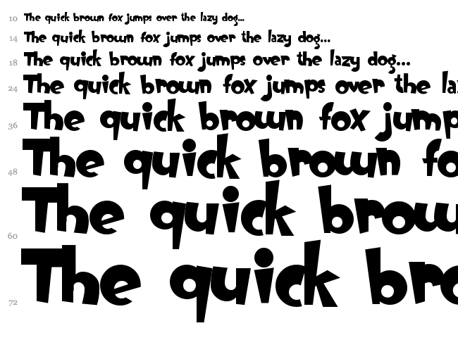 Oogie Boogie font waterfall