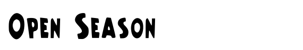 Open Season font