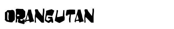 Orangutan font