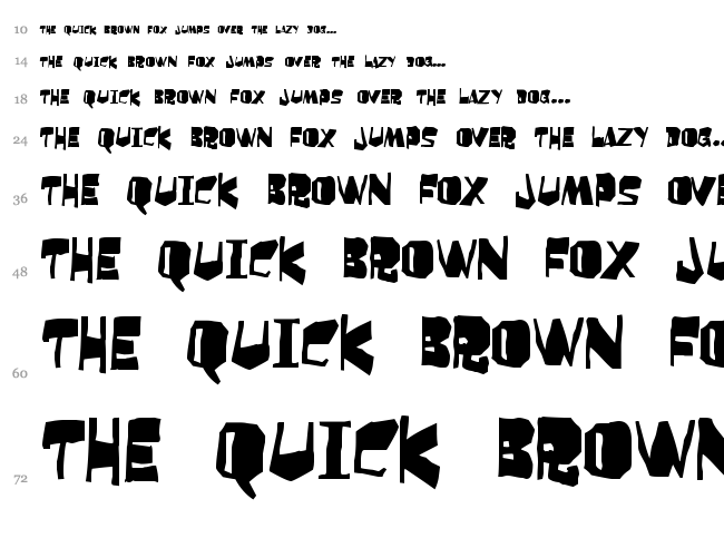 Orangutan font waterfall