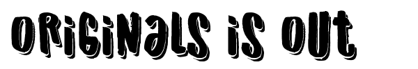 Originals is Out font