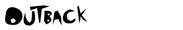 Outback font preview