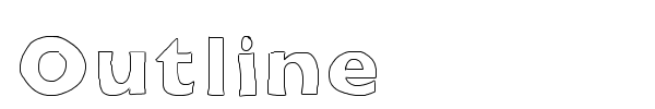 Outline font