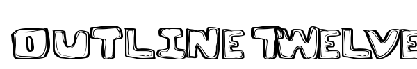 Outline Twelve font
