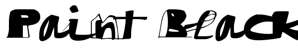 Paint Black font