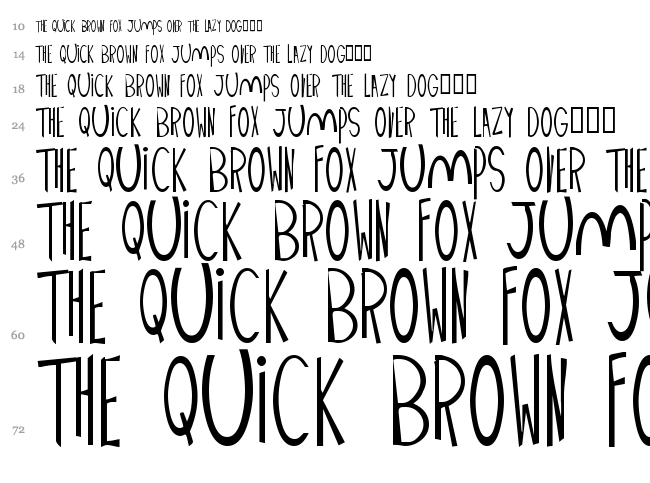 Palimpus font waterfall