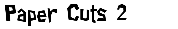 Paper Cuts 2 font