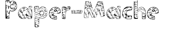 Paper-Mache font
