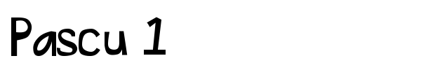 Pascu 1 font
