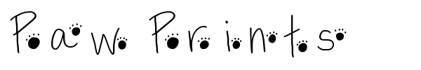 Paw Prints font