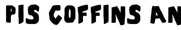 PiS Coffins and Ghosts font