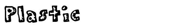 Plastic font