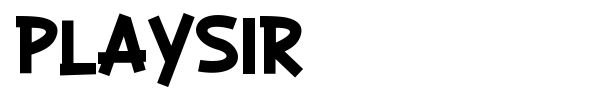 Playsir font