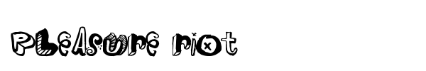 Pleasure Riot font