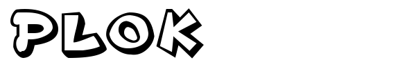 Plok font
