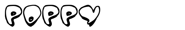 Poppy font preview