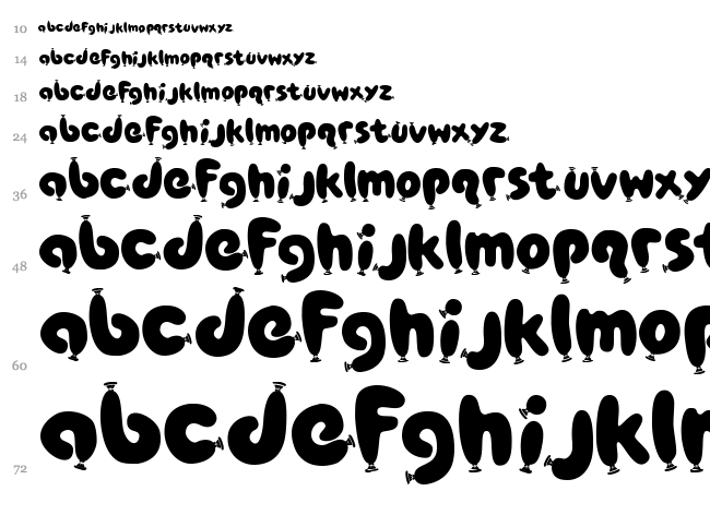 Poppy AOE font waterfall