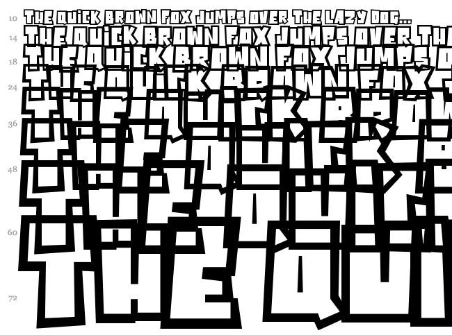 Powerful font waterfall