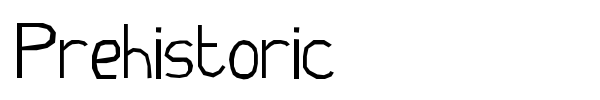 Prehistoric font