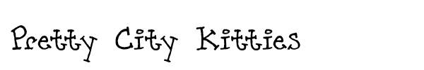 Pretty City Kitties font