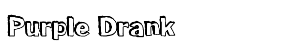 Purple Drank font
