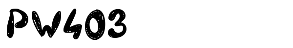 PW403 font