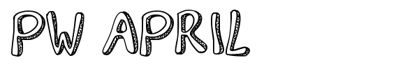 PW April font preview